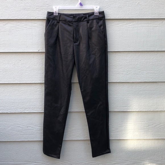BLUE BLUSH Vegan Leather Pants | medium - Picture 1 of 10